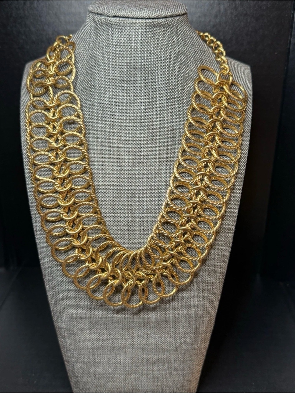 Elegant Gold Multi-Link Statement Necklace - Women Jewelry